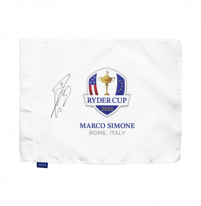 Icons Gareth Bale Signed 2023 Ryder Cup Pin Flag