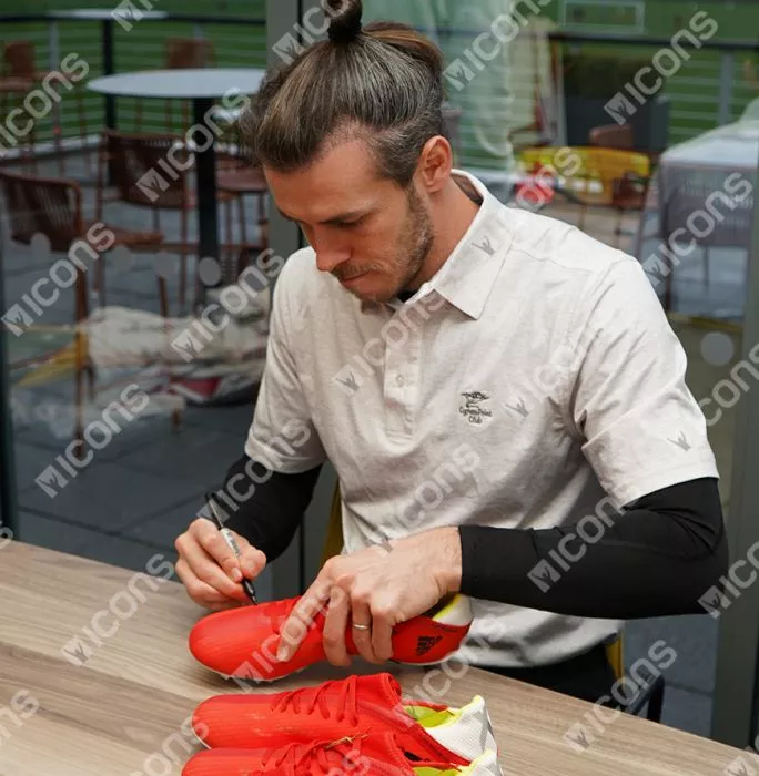 Icons Gareth Bale Signed Red Adidas X Boot