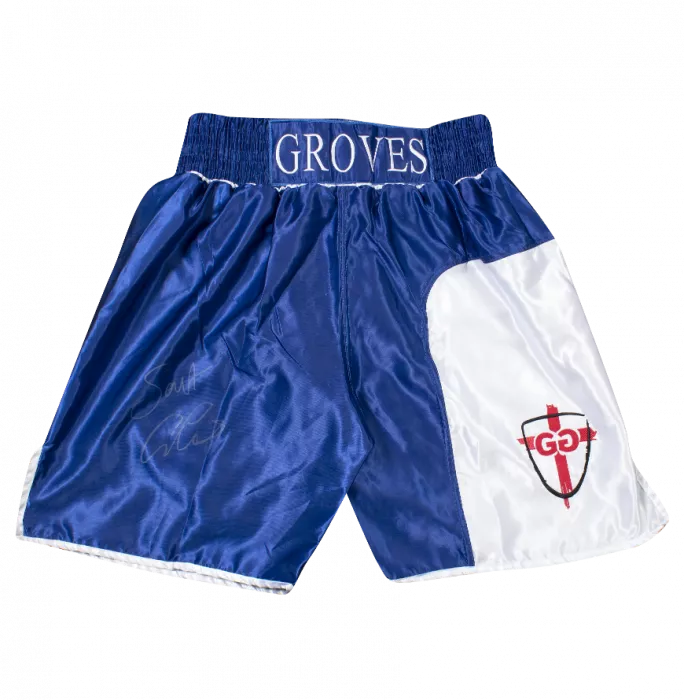 icons George Groves Signed Boxing Trunks