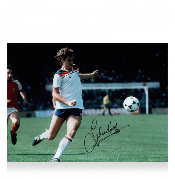icons Glenn Hoddle Signed England Photo