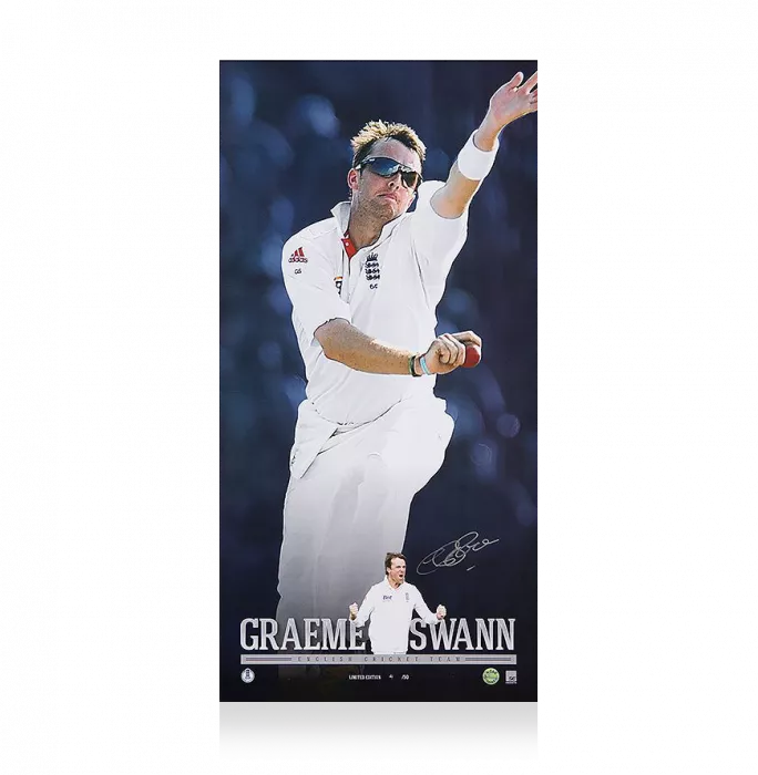 Icons Graeme Swann Signed Photo