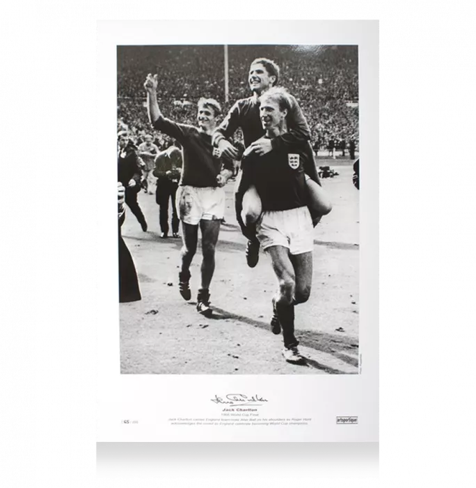 Icons Jack Charlton Signed England 1966 Photo
