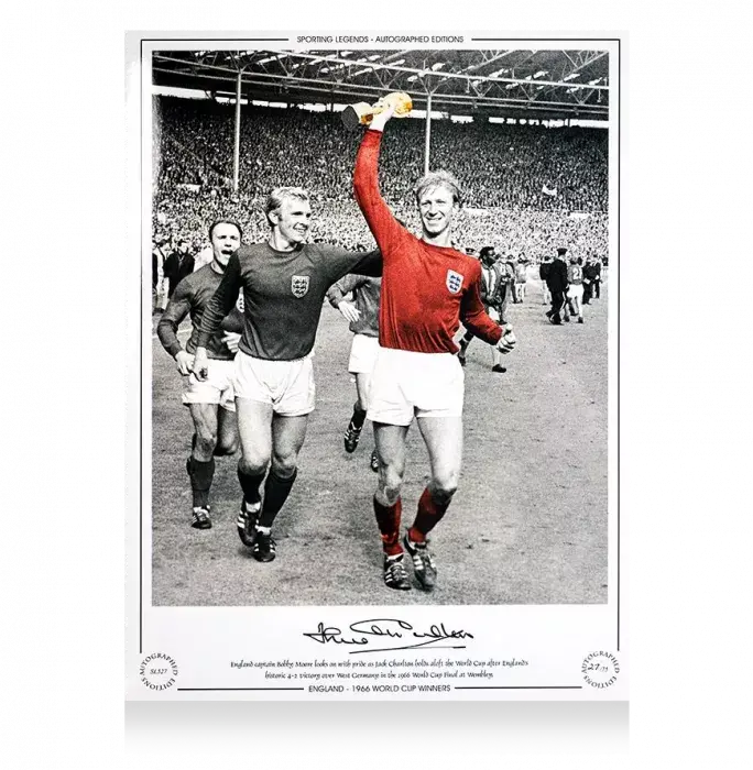 Icons Jack Charlton Signed England Photo