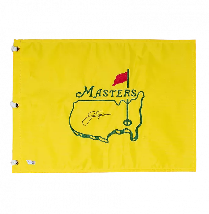 Icons Jack Nicklaus Signed Masters Pin Flag