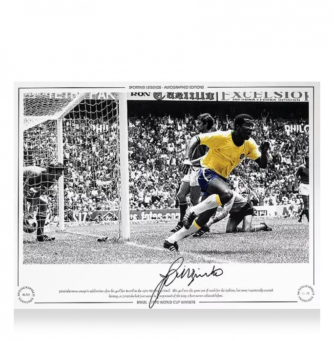 icons Jairzinho Signed Brazil Photo