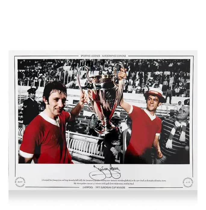 Icons Jimmy Case Signed Liverpool Photo