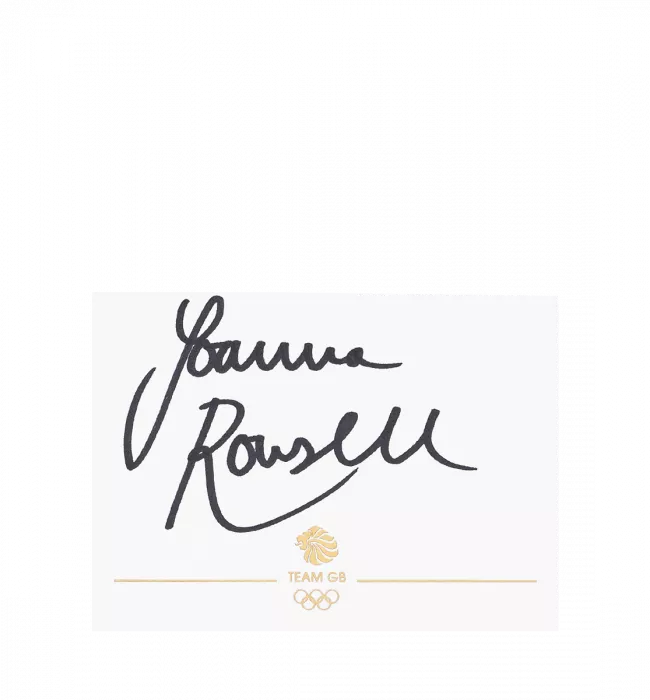 Icons Joanna Rowsell Signed Team GB Card