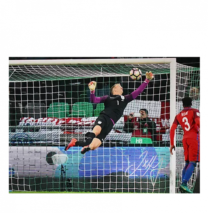 icons Joe Hart Signed England Photo: Stunning Save