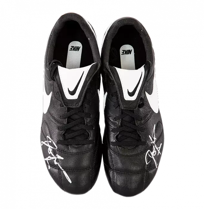 Icons John Barnes Signed Black Nike Boot