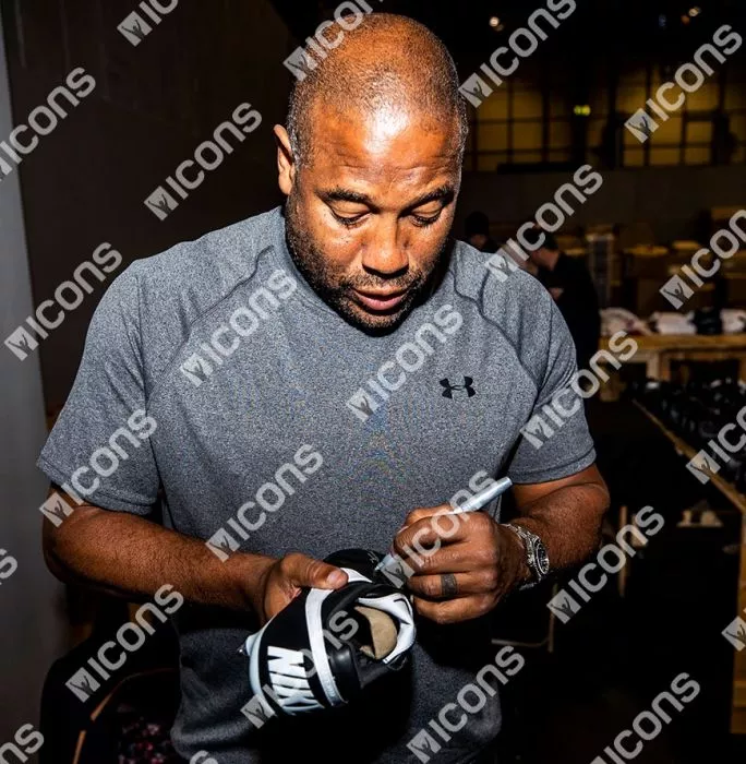 Icons John Barnes Signed Black Nike Boot