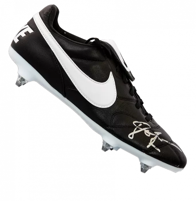 icons John Barnes Signed Black Nike Boot