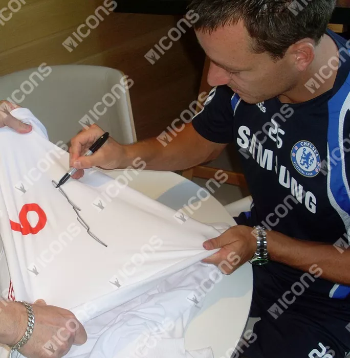 Icons John Terry Front Signed England Home Shirt
