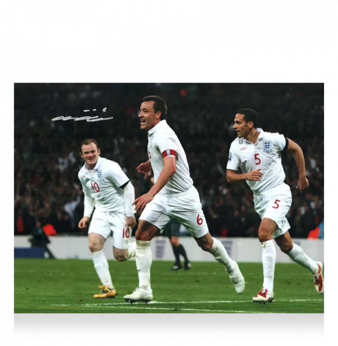 Icons John Terry Signed England Photo