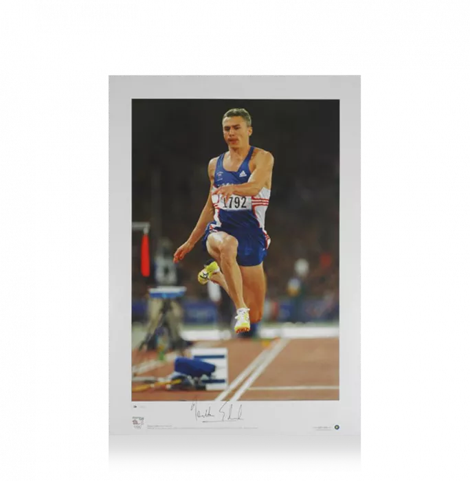 Icons Jonathan Edwards Signed Team GB Photo