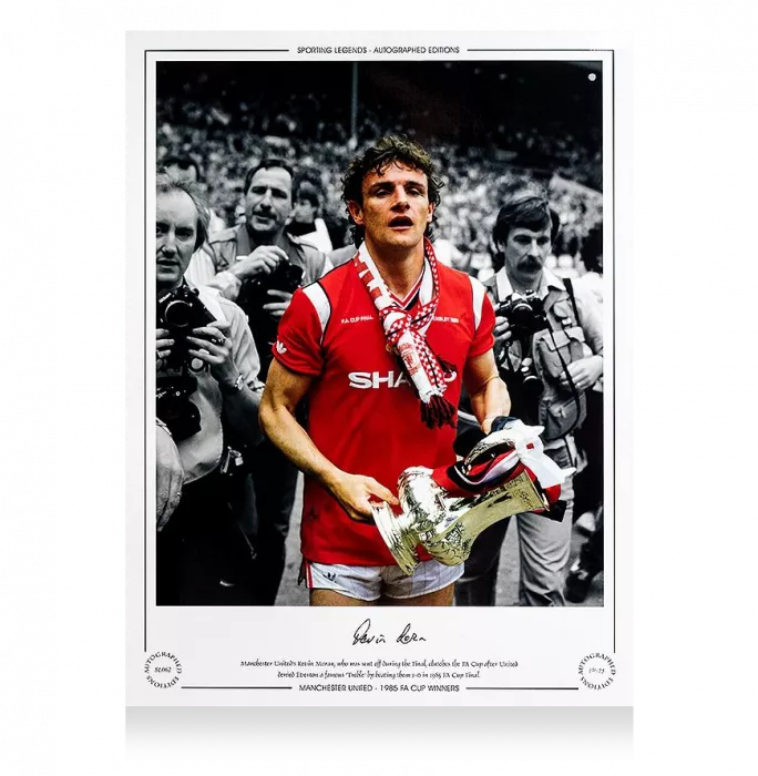 Icons Kevin Moran Signed Manchester United Photo