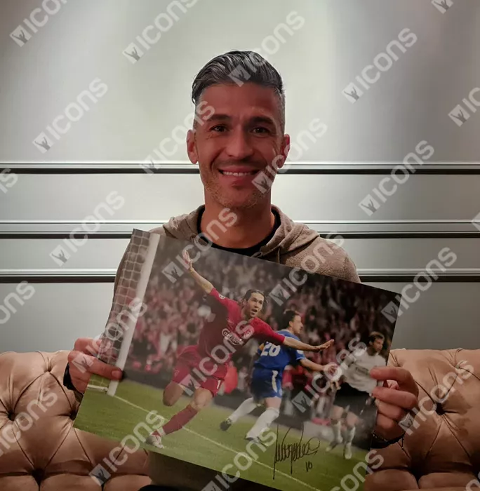 Icons Luis Garcia Signed Liverpool Photo