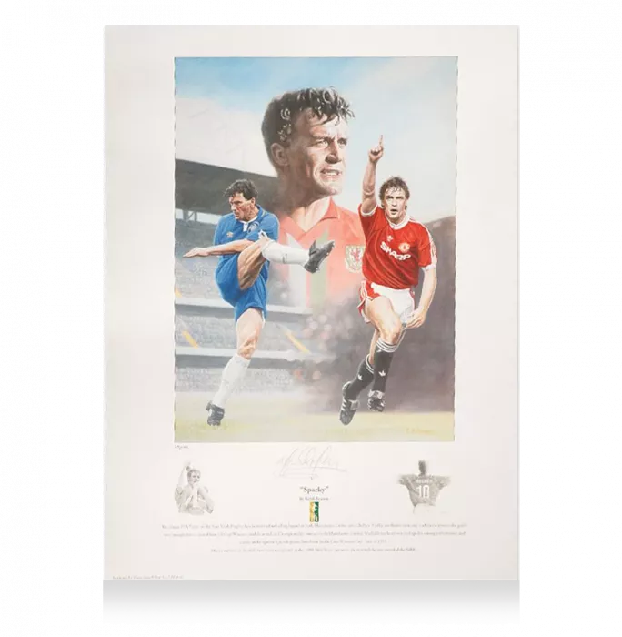Icons Mark Hughes Signed Artwork: Sparky