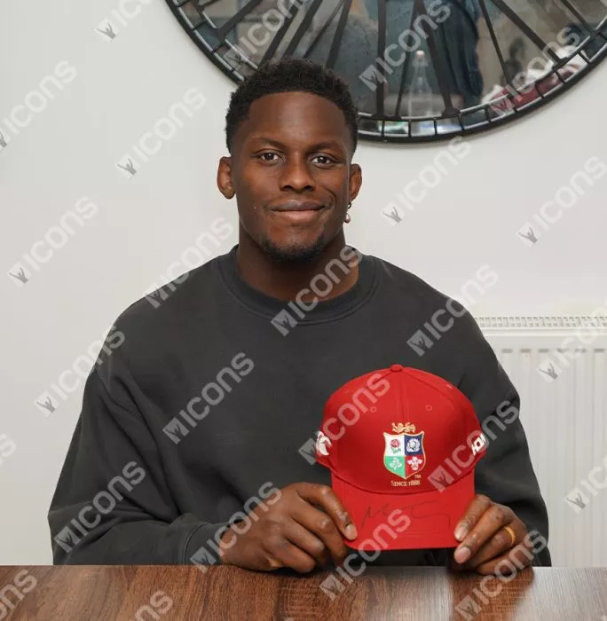 Icons Maro Itoje Signed British & Irish Lions Cap