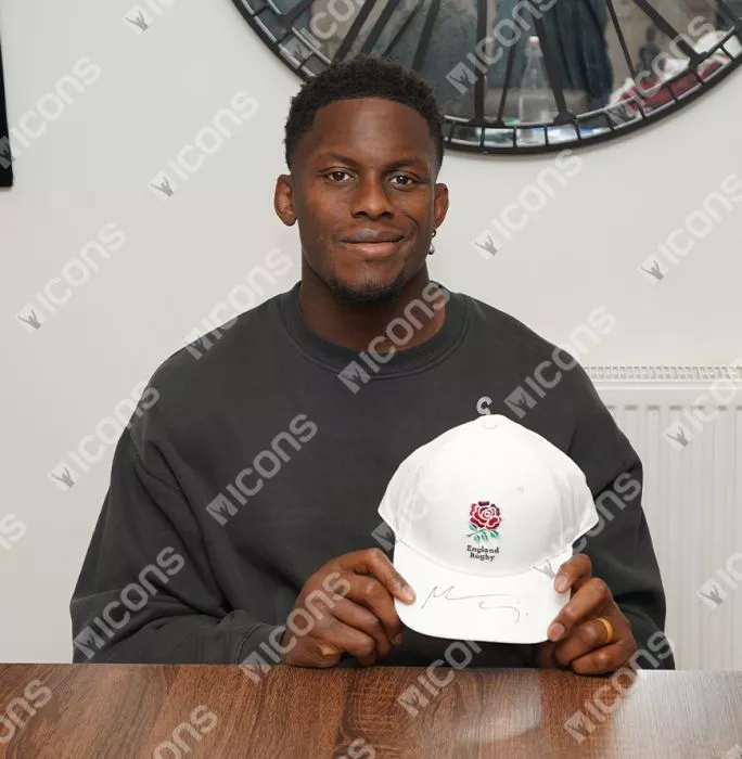 Icons Maro Itoje Signed England Cap