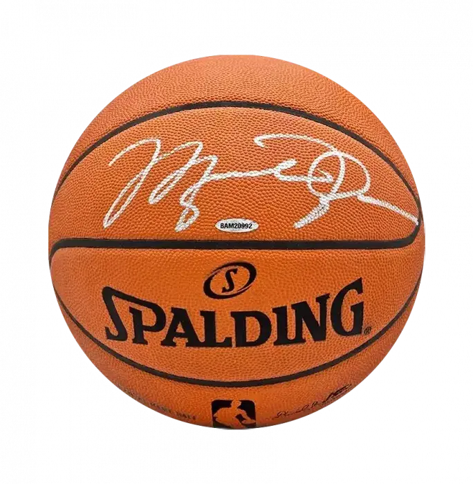 Icons Michael Jordan Signed Spalding Basketball