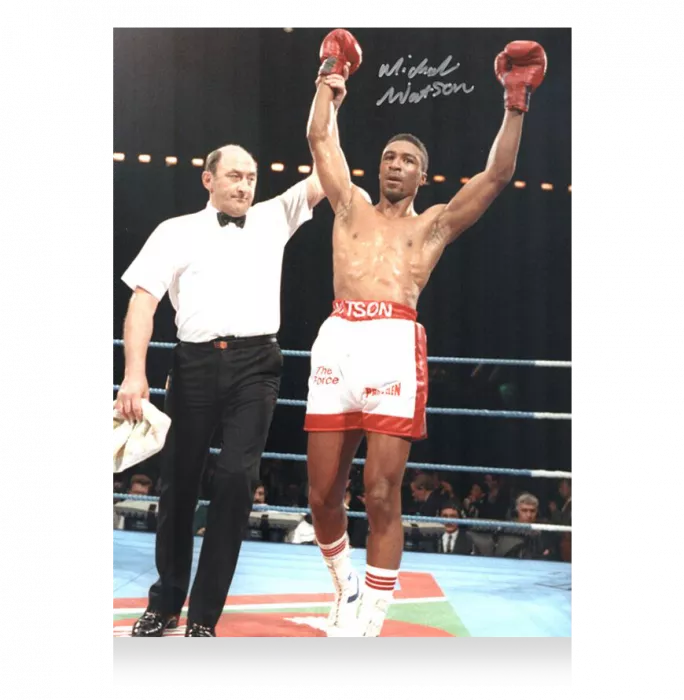 Icons Michael Watson Signed Photo
