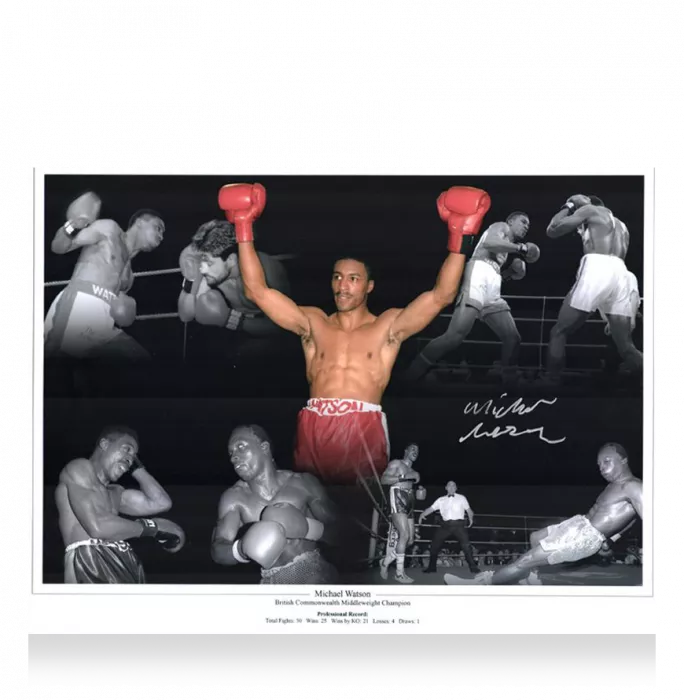 icons Michael Watson Signed Photo