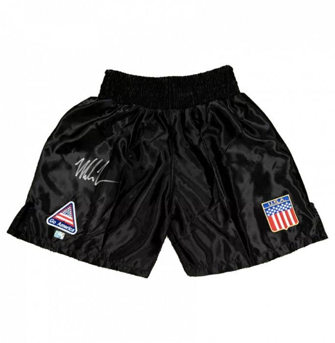 Icons Mike Tyson Signed Boxing Shorts