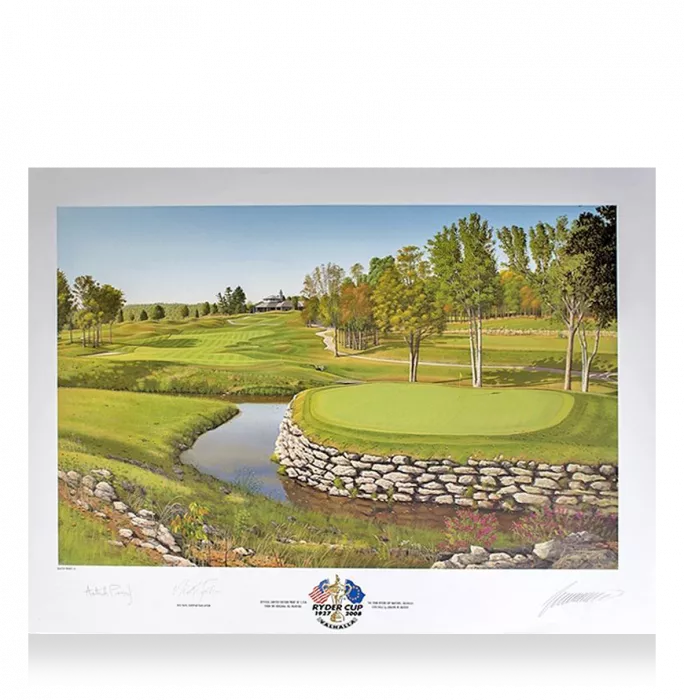 icons Nick Faldo Signed Ryder Cup Photo