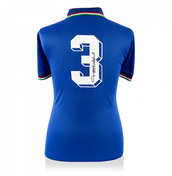 icons Paolo Maldini Signed Italy 1990 Home Shirt