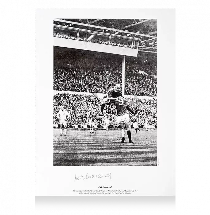 Icons Pat Crerand Signed Manchester United Photo
