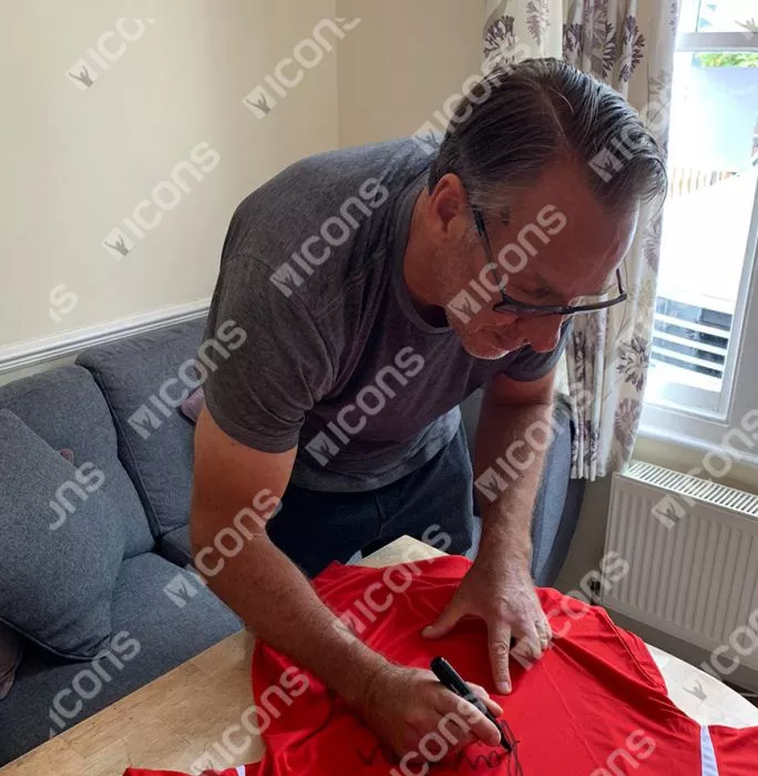 Icons Paul Merson Front Signed Arsenal T-Shirt