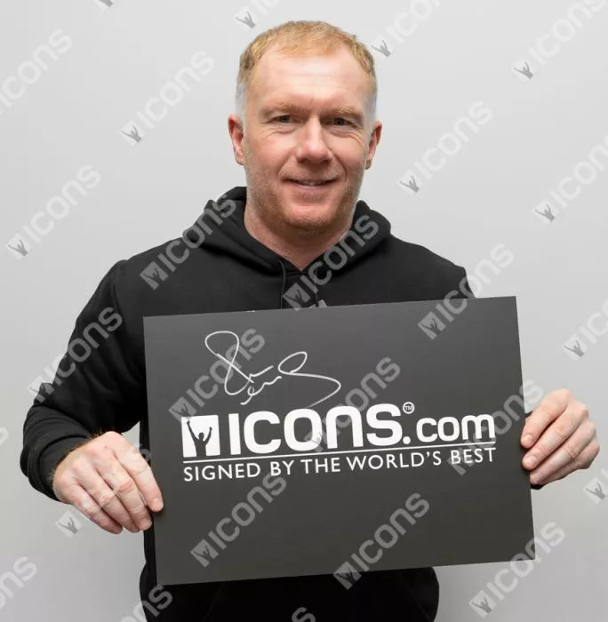 Icons Paul Scholes Signed Adidas Boot