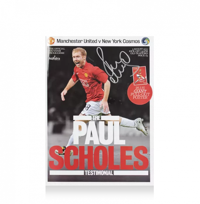 icons Paul Scholes Signed Testimonial Programme
