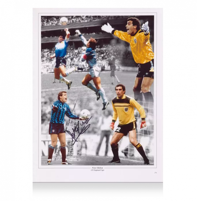 Icons Peter Shilton Signed England Photo