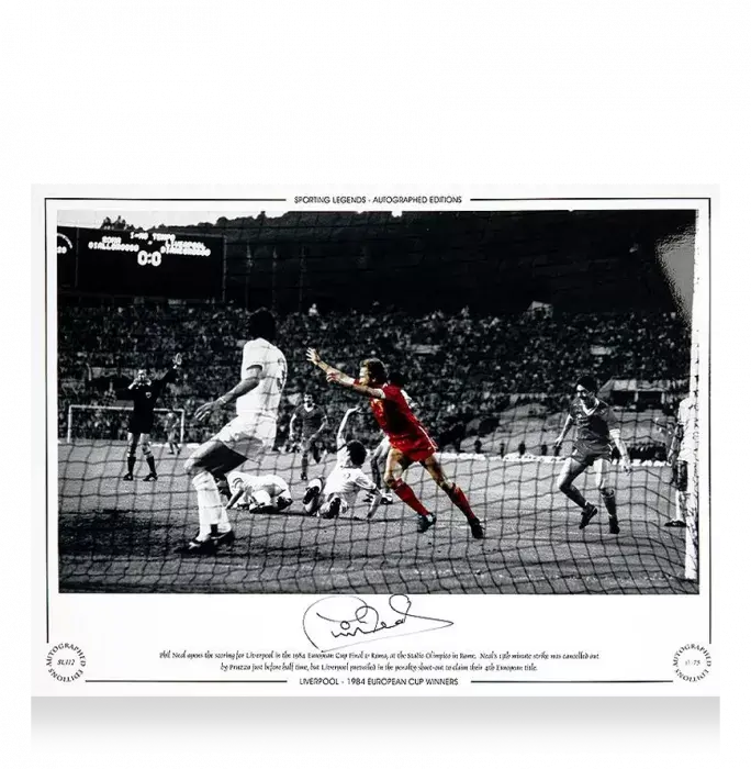 Icons Phil Neal Signed Liverpool Photo
