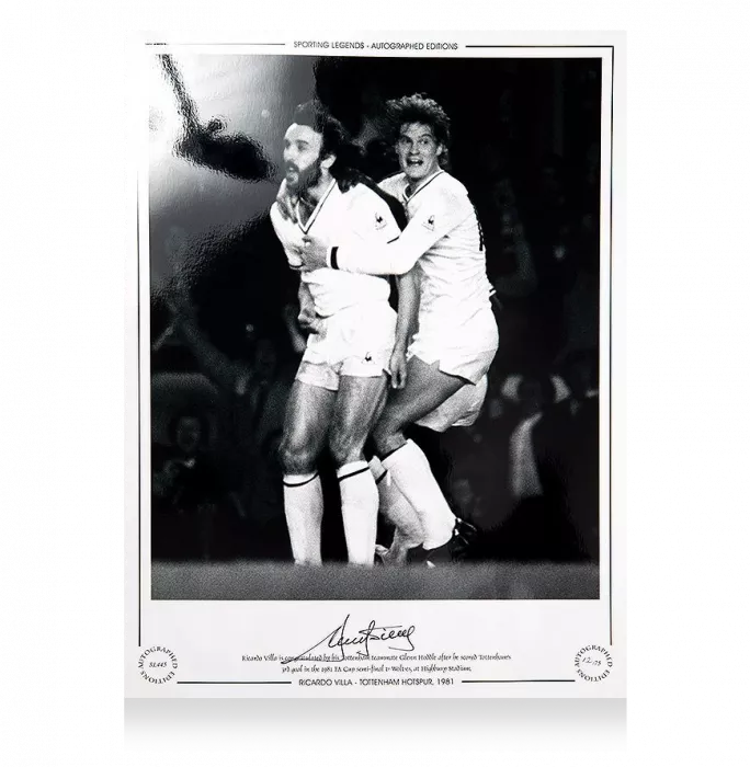 icons Ricky Villa Signed Tottenham Hotspur Photo