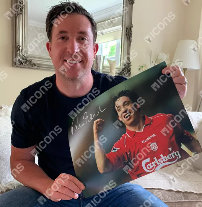 Icons Robbie Fowler Signed Liverpool Photo
