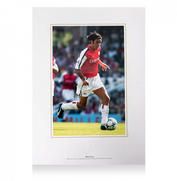 Icons Robert Pires Signed Arsenal Photo
