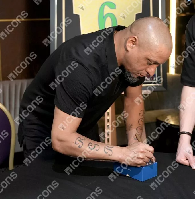 Icons Roberto Carlos Signed FIFA World Cup Trophy
