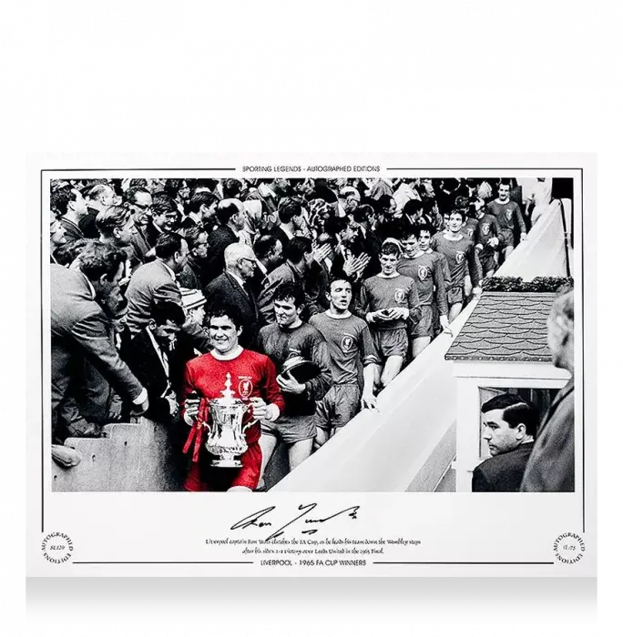 icons Ron Yeats Signed Liverpool Photo
