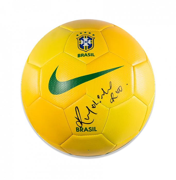 icons Ronaldinho Signed Nike Brazil Football