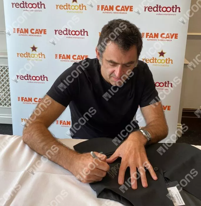 Icons Ronnie O'Sullivan Signed Black Waistcoat