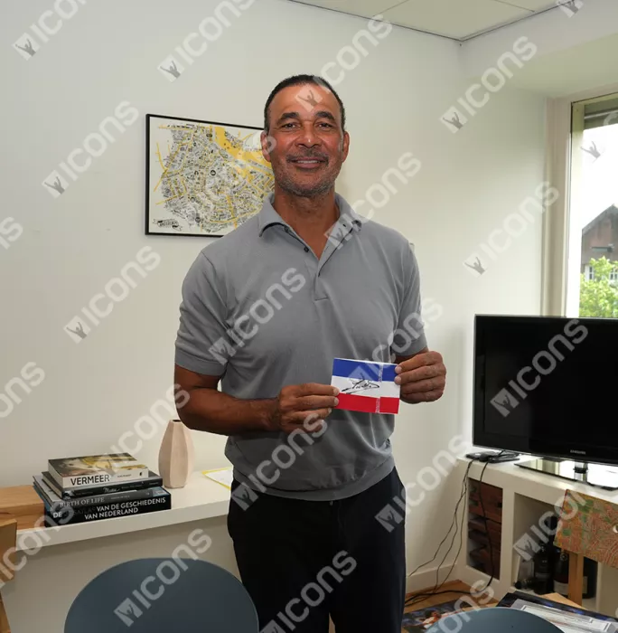 Icons Ruud Gullit Signed Captain's Armband - Blue