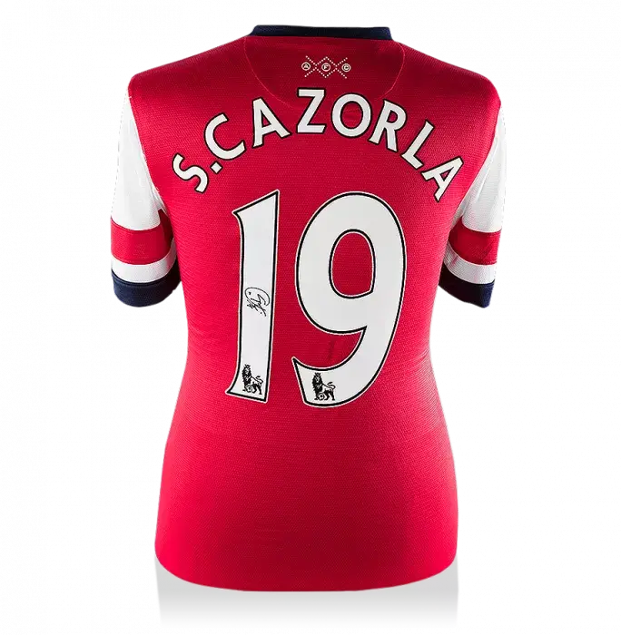 icons Santi Cazorla Back Signed Arsenal Home Shirt