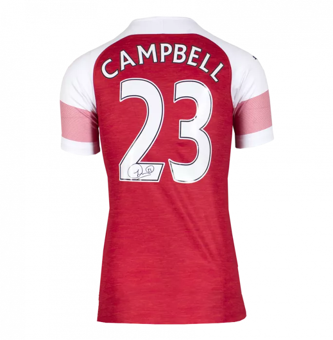 icons Sol Campbell Back Signed Arsenal Home Shirt