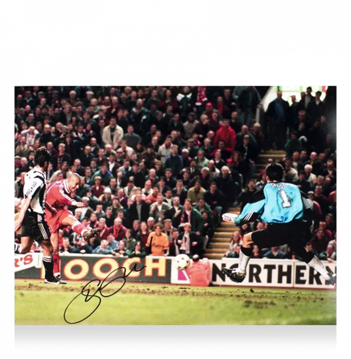 Icons Stan Collymore Signed Liverpool Photo