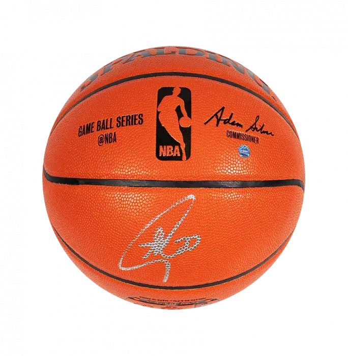 icons Stephen Curry Signed Spalding NBA Basketball