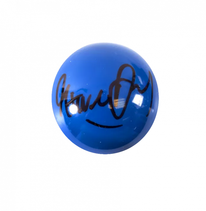 icons Steve Davis Signed Blue Snooker Ball