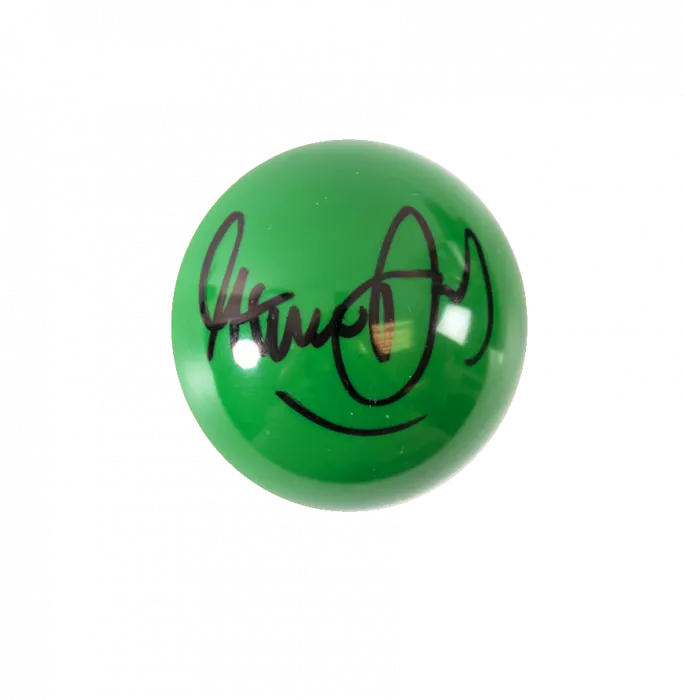 icons Steve Davis Signed Green Snooker Ball