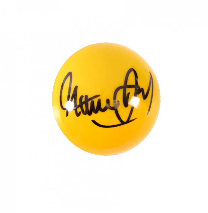 Icons Steve Davis Signed Yellow Snooker Ball